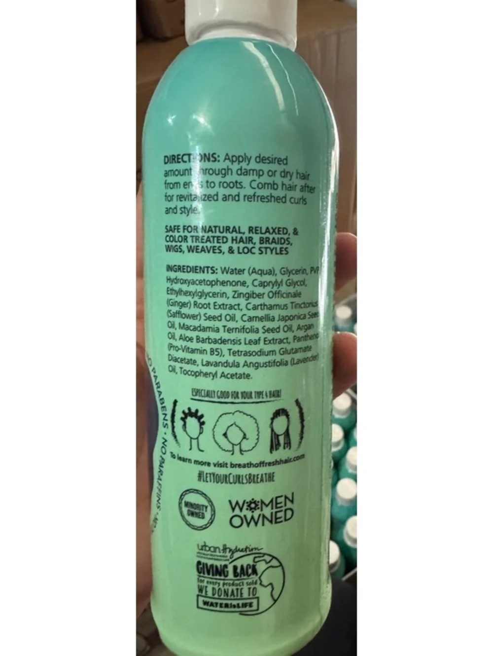 Breath of Fresh Hair Kids Style Lotion 8 oz - Gentle No-Sulfate Curl Moisturizer